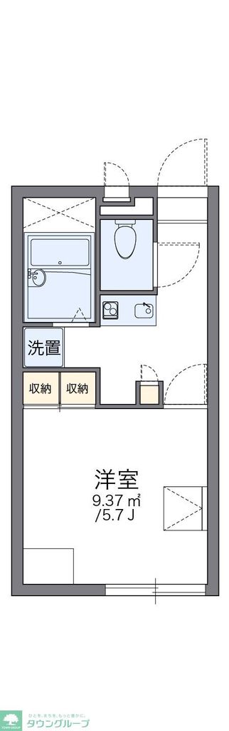 レオパレスラッフィナートの間取り