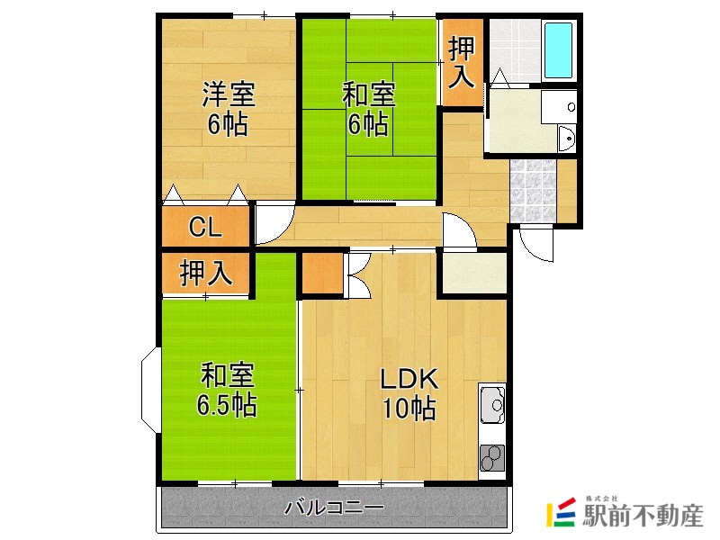 久留米市藤光のアパートの間取り