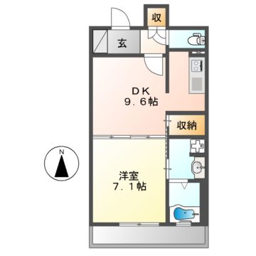 プライムメゾン東桜の間取り