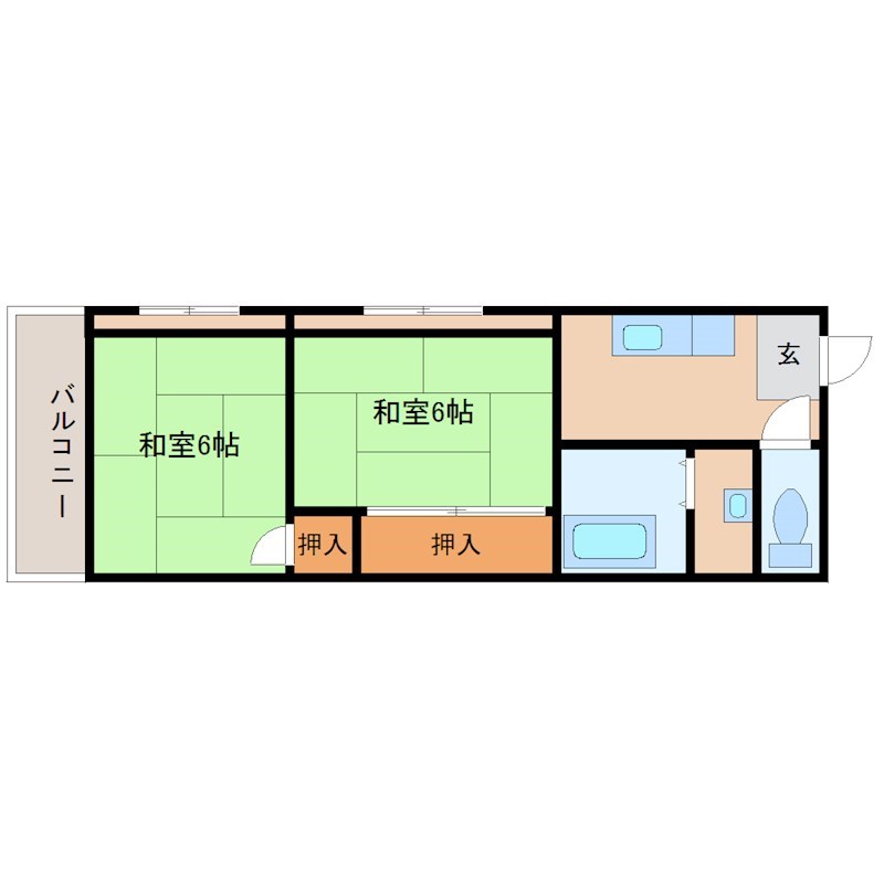 尼崎市宮内町のマンションの間取り