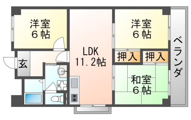 ハイツネーバーIIの間取り