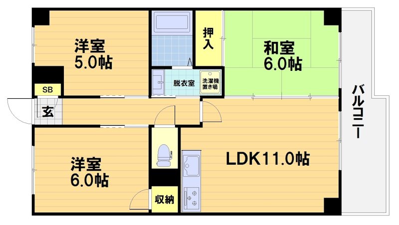 メゾンポム・ナビカの間取り