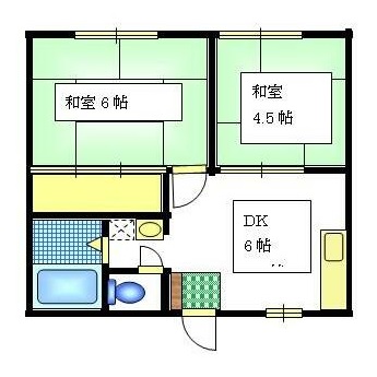 川崎市川崎区観音のアパートの間取り