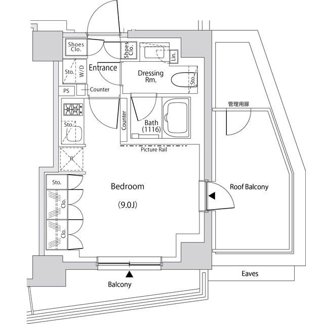 文京区目白台のマンションの間取り