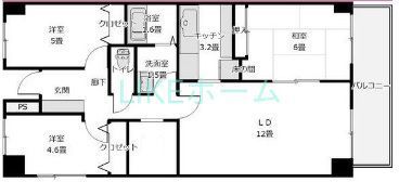 習志野市鷺沼のマンションの間取り