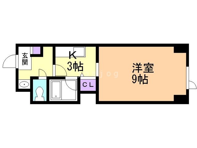 札幌市北区北二十三条西のマンションの間取り