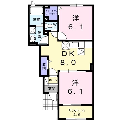 ミカハウスVの間取り