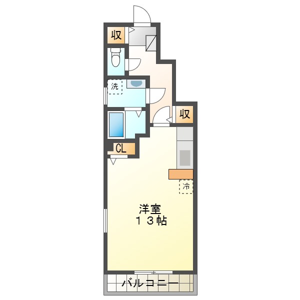 神戸市西区玉津町西河原のアパートの間取り