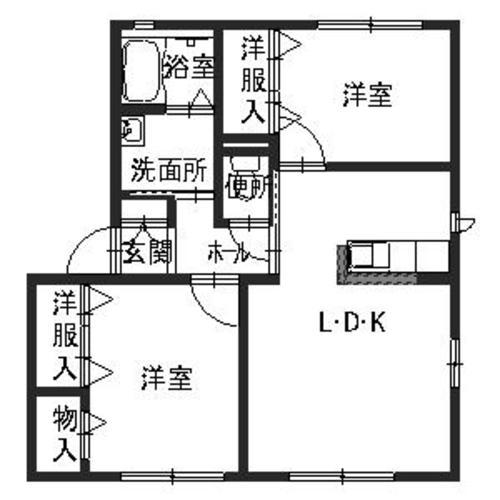 シャーメゾン大中の間取り