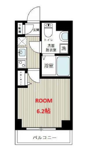 ＪＲ京浜東北線 関内駅 徒歩27分 7階建 築12年の間取り写真
