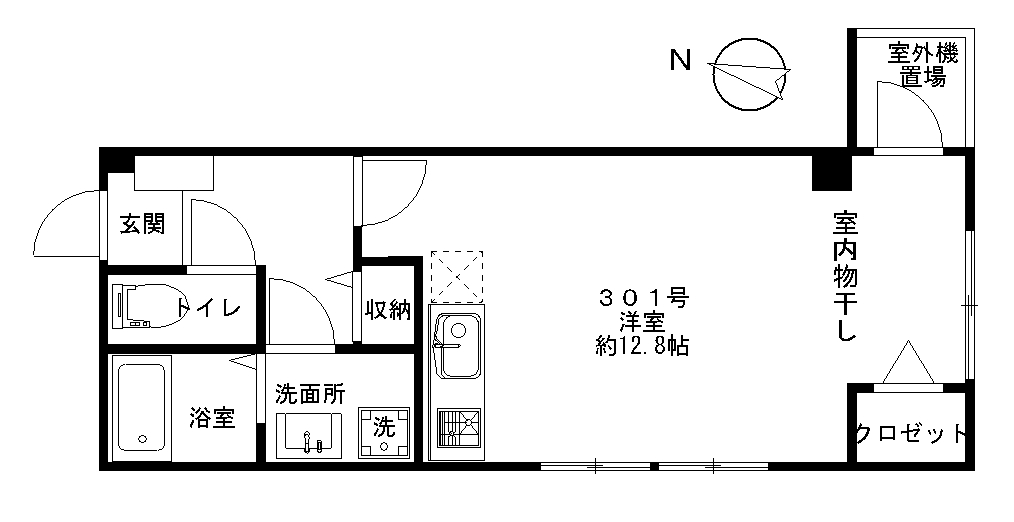 KAWAUCHI Mansionの間取り