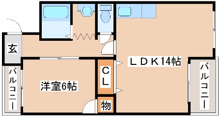 神戸市西区伊川谷町潤和のマンションの間取り