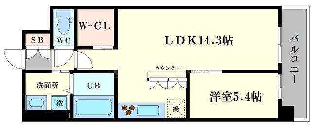 グランカーサ難波元町の間取り