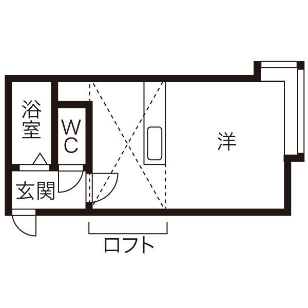 北海道札幌市中央区北十五条西１５（アパート）の賃貸物件の間取り