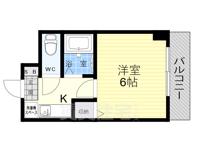 香芝市瓦口のアパートの間取り