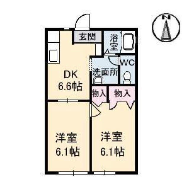 メゾン北野３の間取り