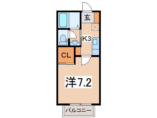 セジュールＡの間取り