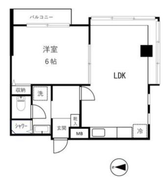 杉並区今川のマンションの間取り