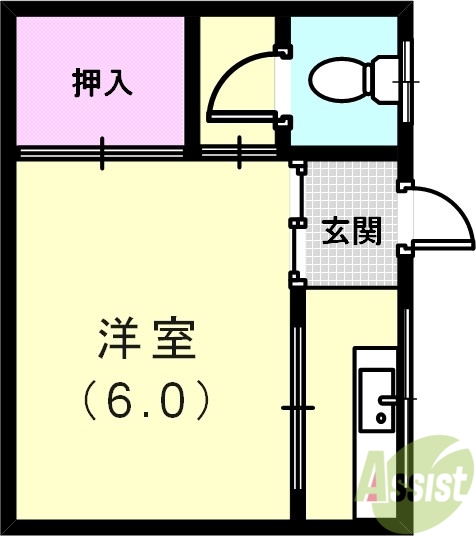 岬アパートの間取り