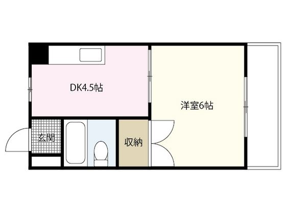 【広島市南区東雲本町のマンションの間取り】