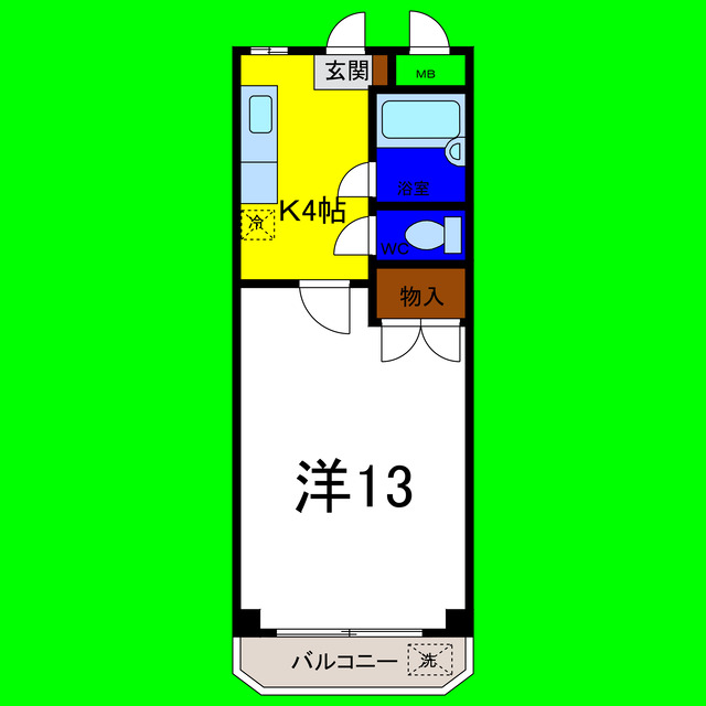 コーポＮＷの間取り