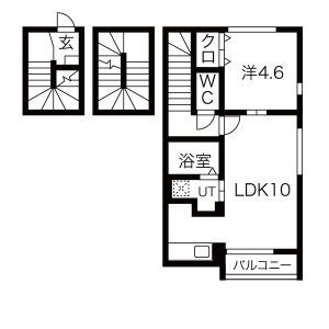 ルミナス西中田の間取り