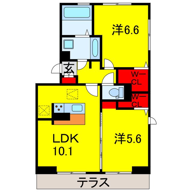 ルミエール五井・IIの間取り