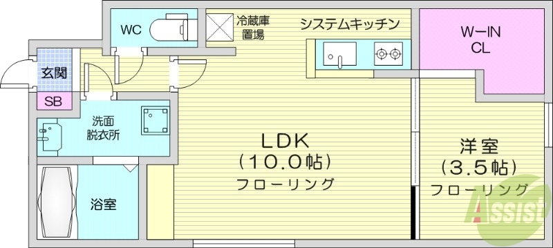 シティプレミア南郷13丁目の間取り