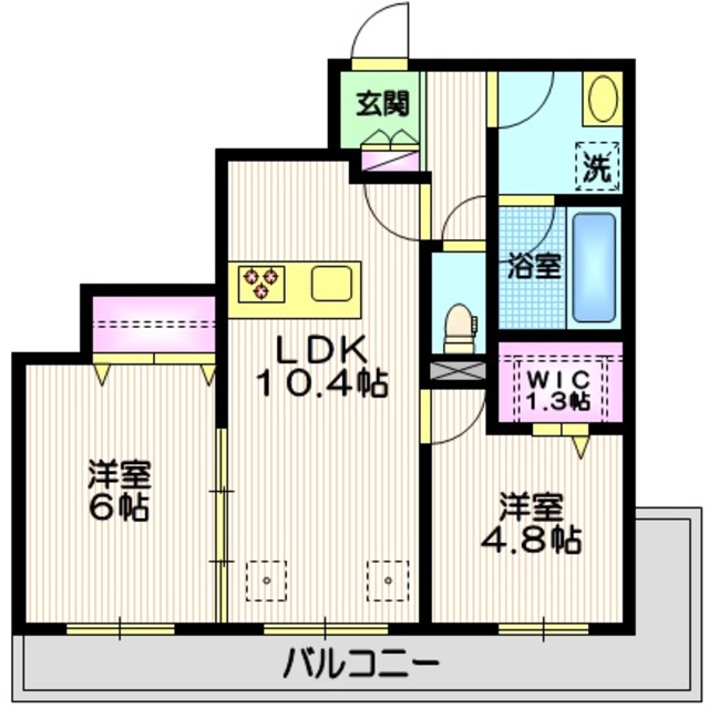 アムフルス参番館の間取り