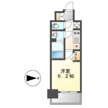 【プレサンス鶴舞パーク＆ステーションの間取り】