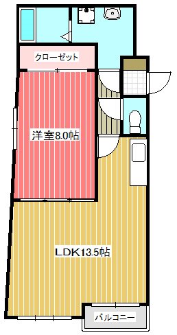 Kフラットの間取り