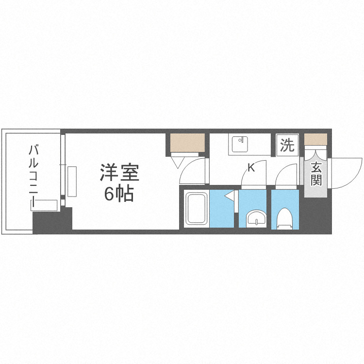 プレサンスＯＳＡＫＡ東成中本ハーヴィルの間取り