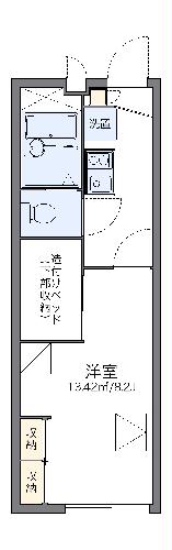 レオパレス五郎丸の間取り