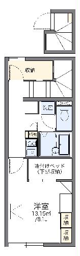 レオパレスロンシェルの間取り