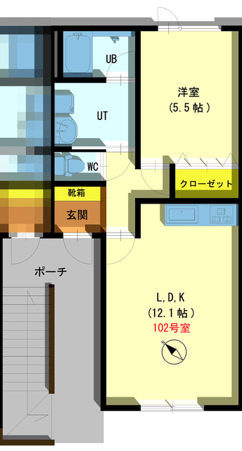 メゾン大町の間取り