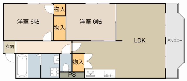 アメニティコートの間取り