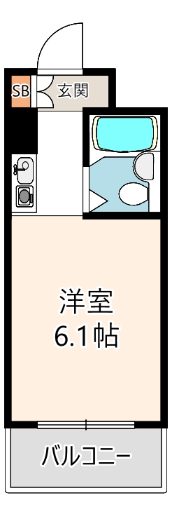 パークサイド上本町駅前の間取り