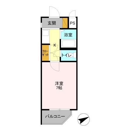 日立市諏訪町のマンションの間取り