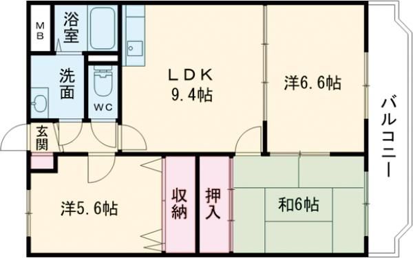 グランデール式島の間取り