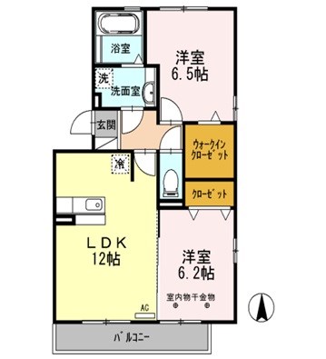 【ウィスタリアの間取り】