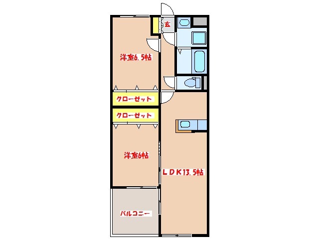 ＥＬＳＡ・ＬＡＣＳＩＮＡ平佐の間取り