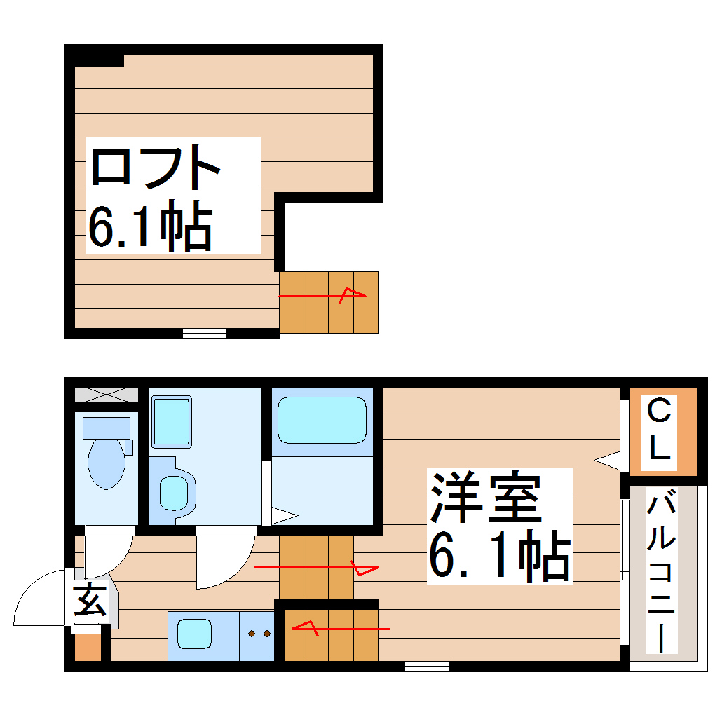 ハーモニーテラス堤町IIの間取り