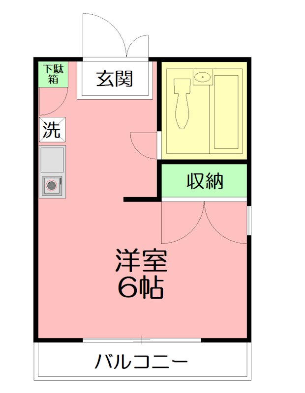 平塚市平塚のマンションの間取り