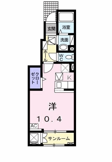 [家電付き] サリーレKIVの間取り