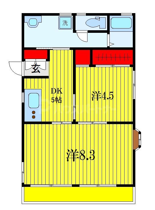 小倉アパートの間取り