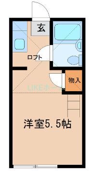 市川市下貝塚のアパートの間取り