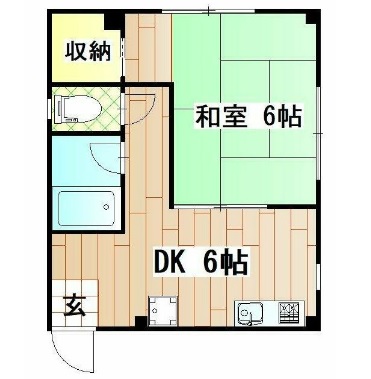 横浜市神奈川区松本町のマンションの間取り