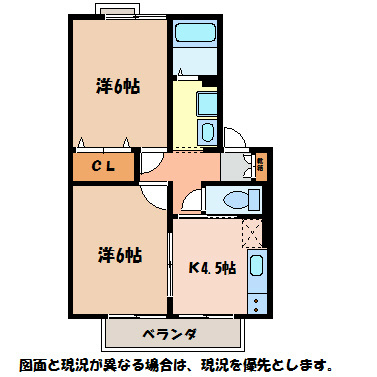 ウィングス三郷　Ａ・Ｂ棟の間取り