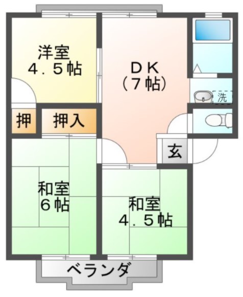 パナタウンあおばIIIの間取り