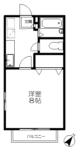 ラルクアンシェルAの間取り